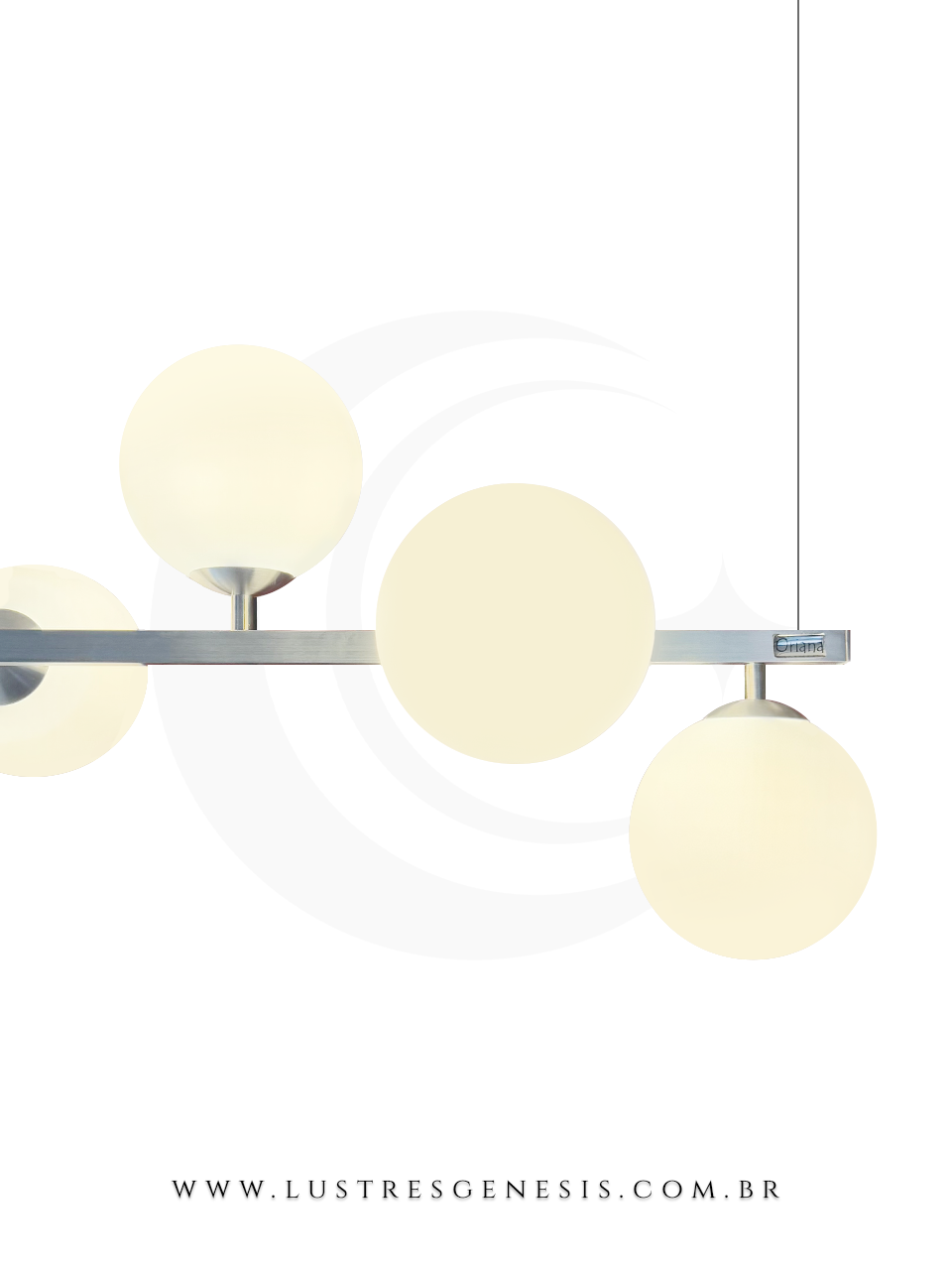 Pendente Moderno Oriana com 13 globos em sala de jantar elegante. Lustres G&ecirc;nesis loja online de Lustres e Ilumina&ccedil;&atilde;o Decorativa. 